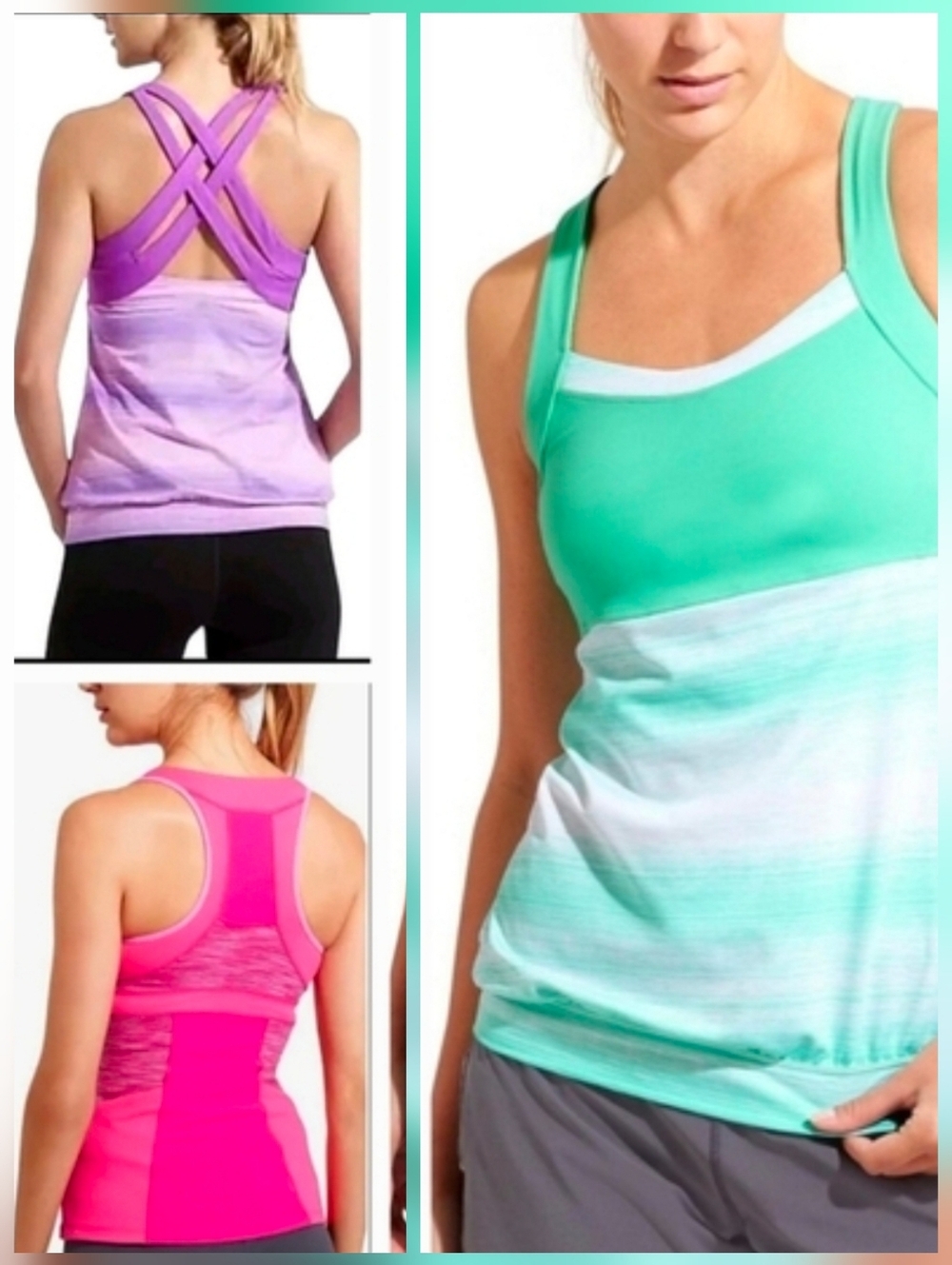❤️ 3 ATHLETA TANK TOPS, XS